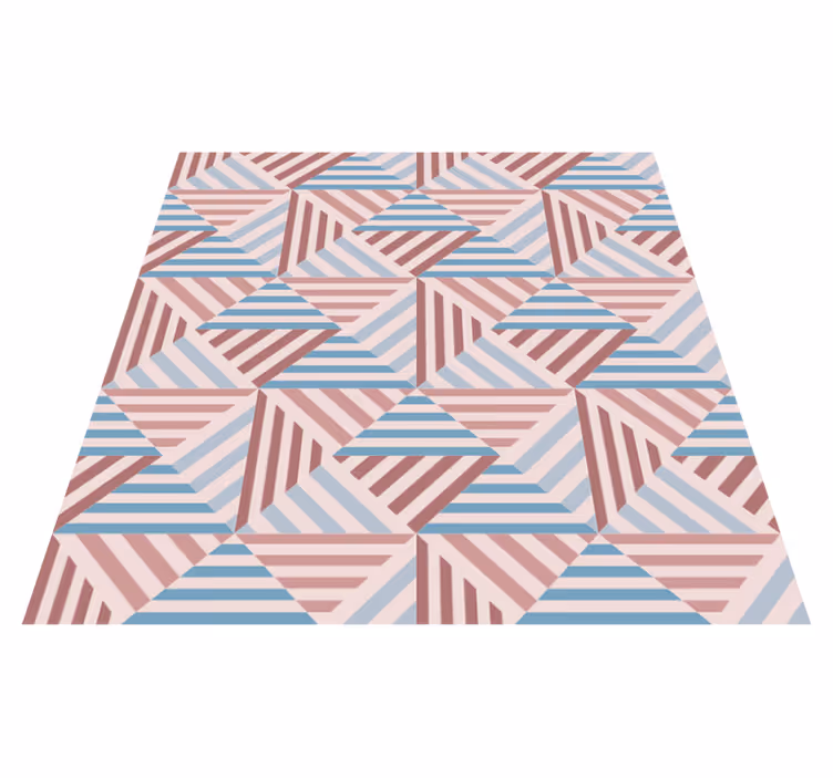 Absztrakt geometria vinil szőnyeg étkező - TenStickers