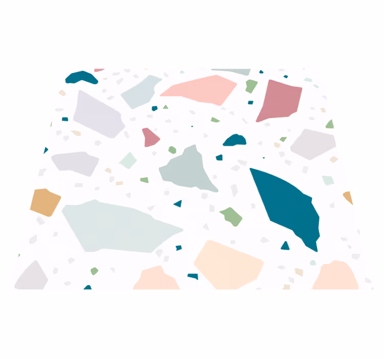 Mediterrán terrazzo mintás vinil szőnyeg konyha - TenStickers