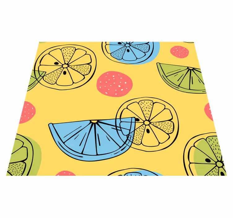 Citrus gyümölcsök vinil szőnyeg konyha - TenStickers