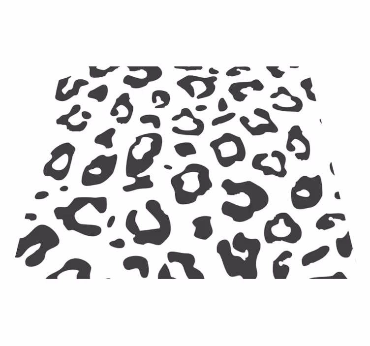 Fekete leopárd vinil szőnyeg állatnyomat - TenStickers