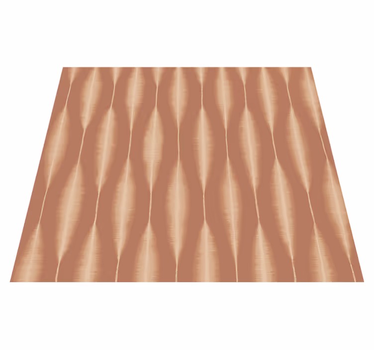 Ikat kasuri mocha mousse geometriai vinil szőnyeg - TenStickers
