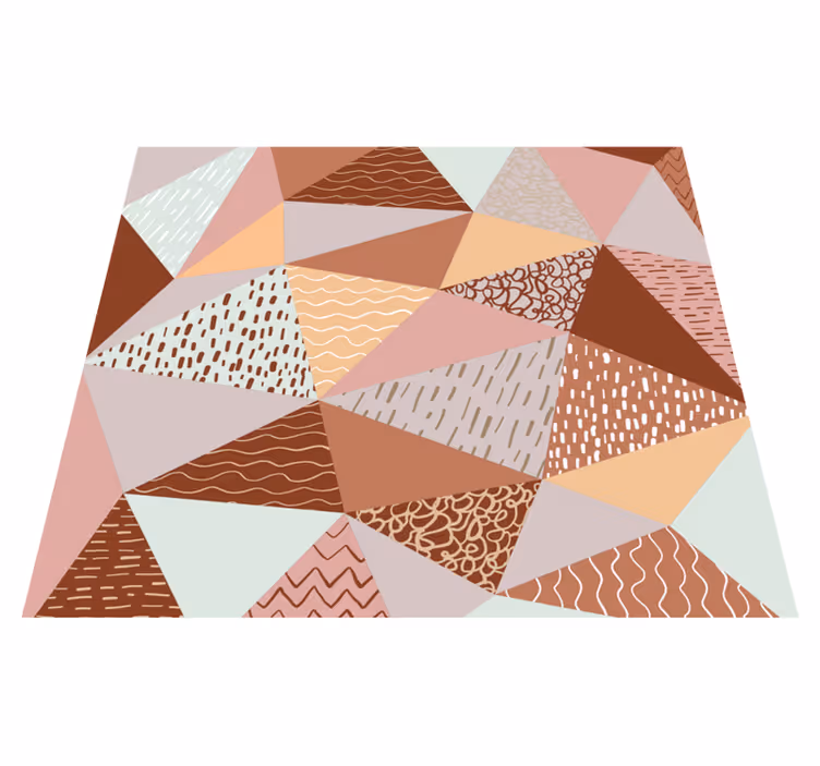 Háromszögek kompozíció - vinil szőnyeg geometriai - TenStickers