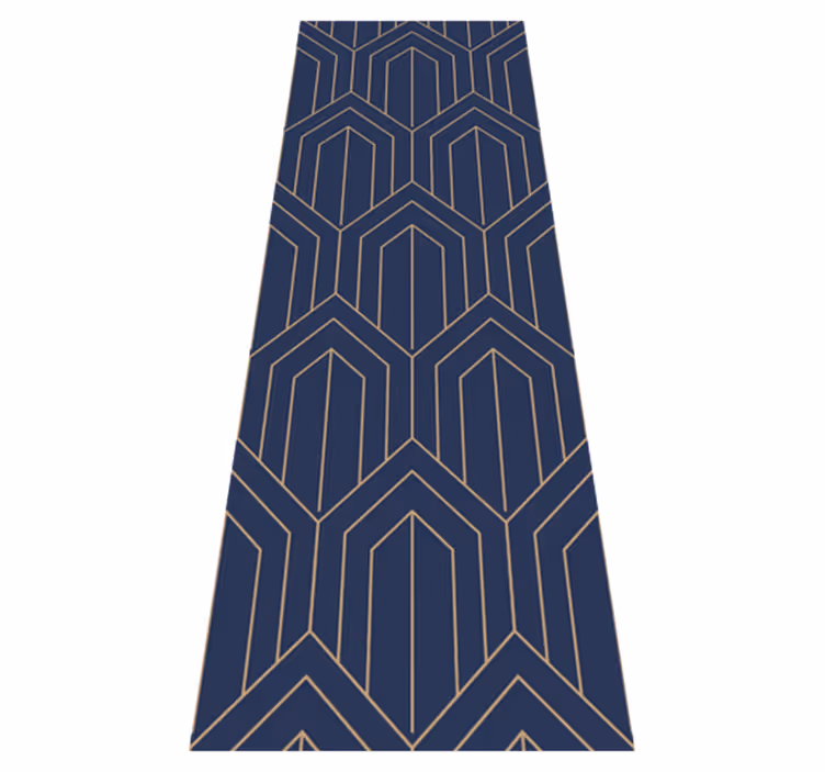 Geometriai 'kayla metallic' vinil szőnyeg - TenStickers