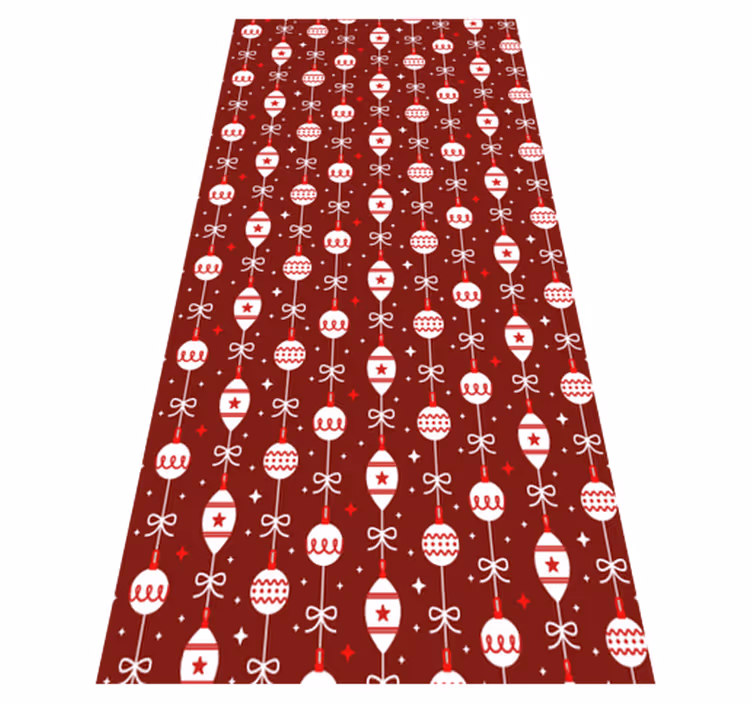 Vinil szőnyeg karácsonyi gömbökkel - TenStickers