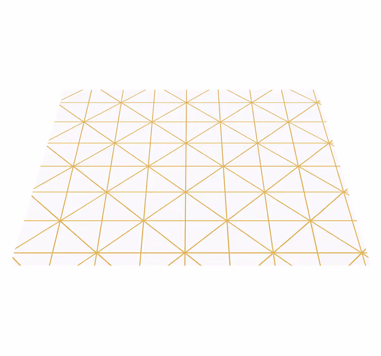 Arany geometrikus vinil szőnyeg hálószoba - TenStickers
