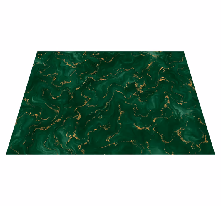 Emerald zöld arany márvány vinil szőnyeg hálószoba - TenStickers