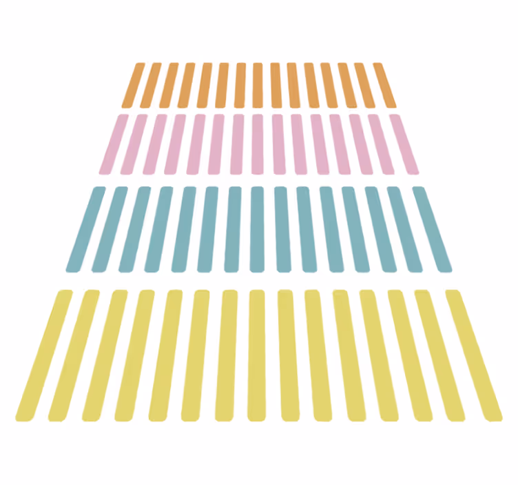 Geometriai vinil szőnyeg színes konfetti matricák - TenStickers