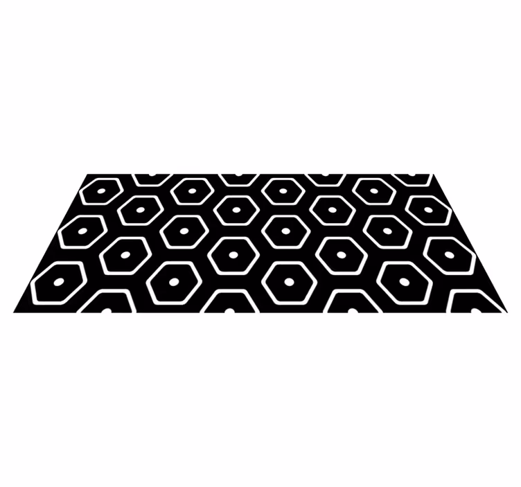 Vinil szőnyeg geometriai - minimalista geometrikus minta - TenStickers