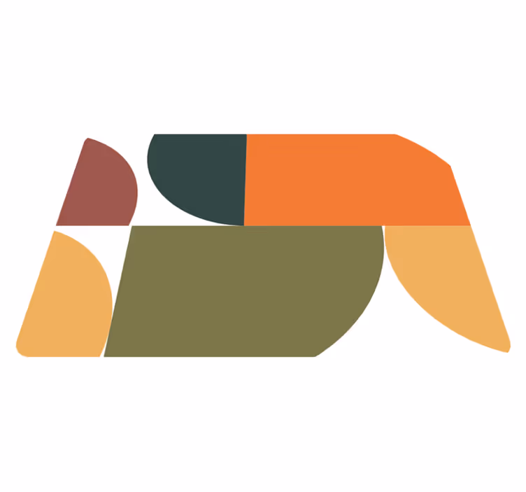 Absztrakt geometriai művészet vinil szőnyeg geometriai - TenStickers