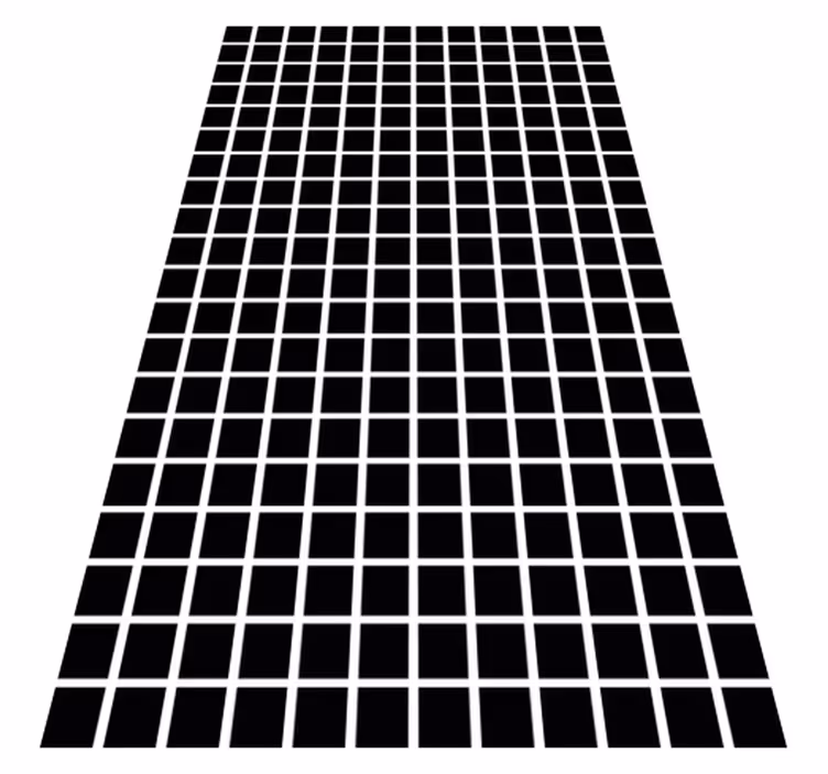 Geometriai vinil szőnyeg szürke négyzetekkel - TenStickers