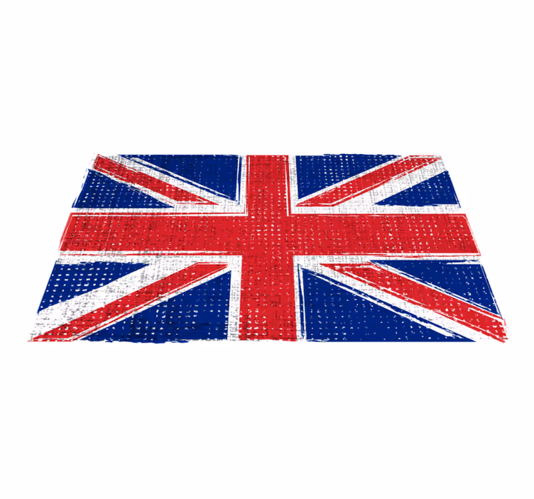 Vinil szőnyeg geometriai - uk grunge zászló - TenStickers