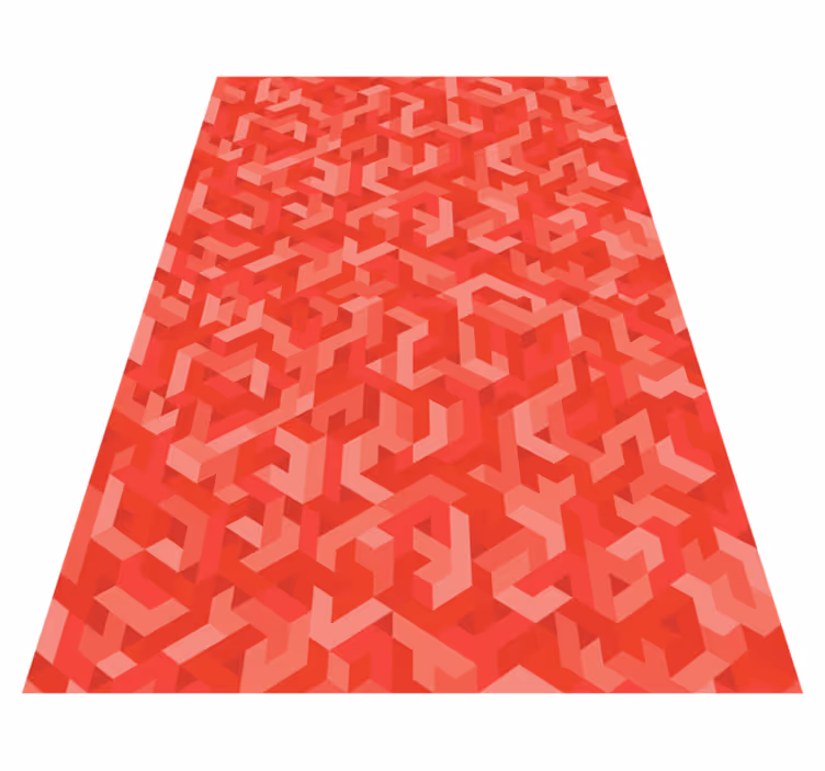 Bonyolult geometriai elrendezés vinil szőnyeg - TenStickers