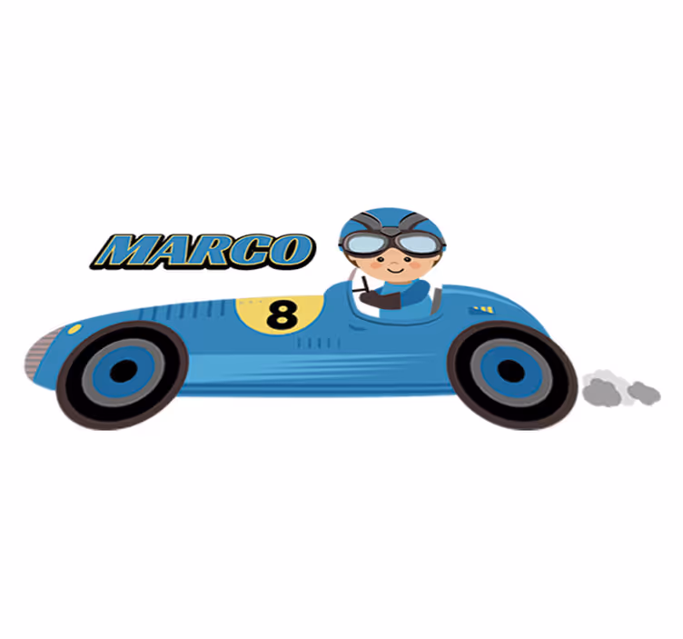 F1 autós vinil szőnyeg gyerekeknek - TenStickers