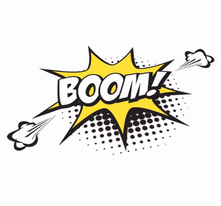 Pattogó onomatopoeia vinil szőnyeg gyerekek - TenStickers