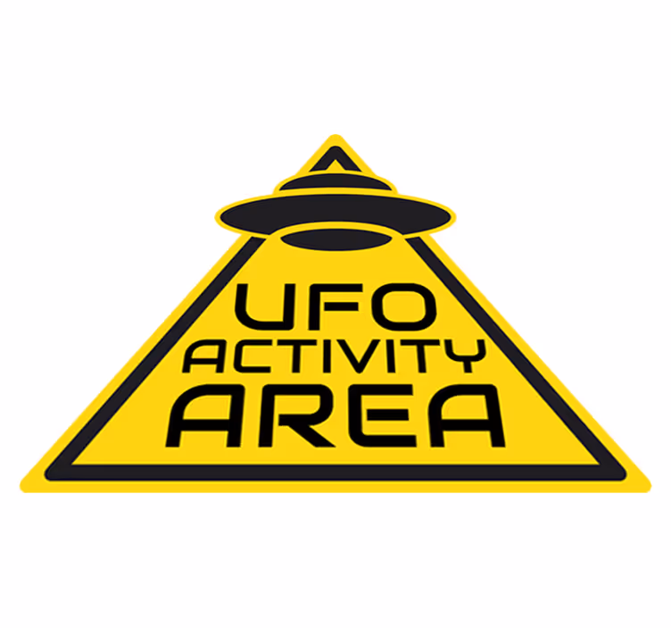 Vinil szőnyeg gyerekek - ufo tevékenység jelző matrica - TenStickers