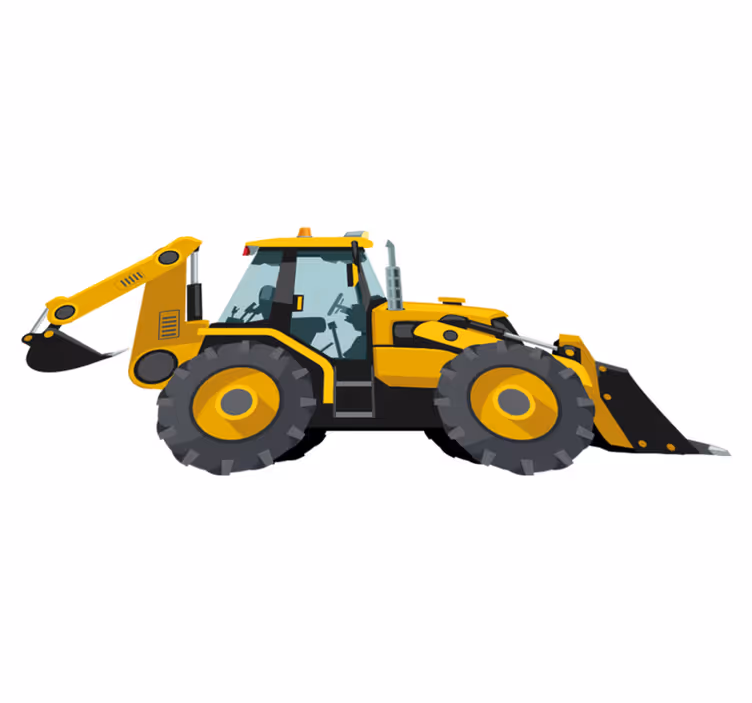 Valódi traktor vinil szőnyeg gyerekeknek - TenStickers