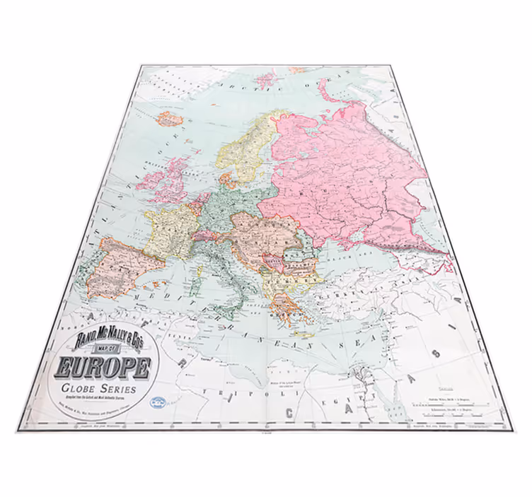 Vinil szőnyeg világtérkép 1900-as európai térkép - TenStickers