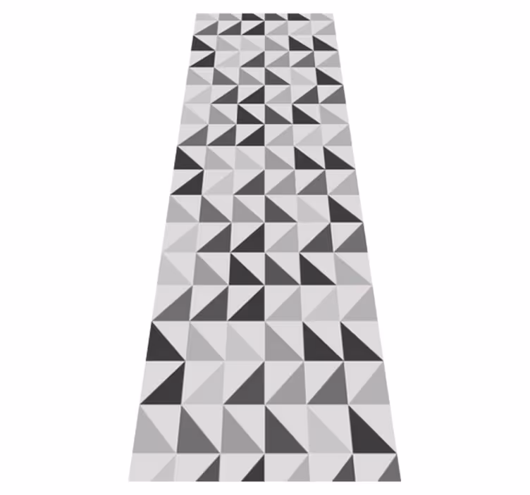 Geometrikus háromszögek vinil szőnyeg fürdő esetében - TenStickers