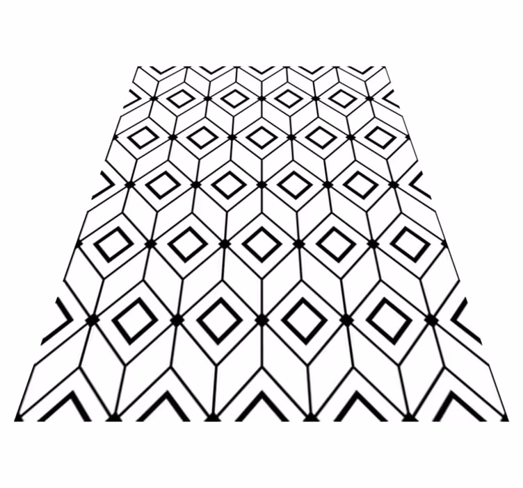 Modern gyémánt elemek vinil szőnyeg geometriai - TenStickers