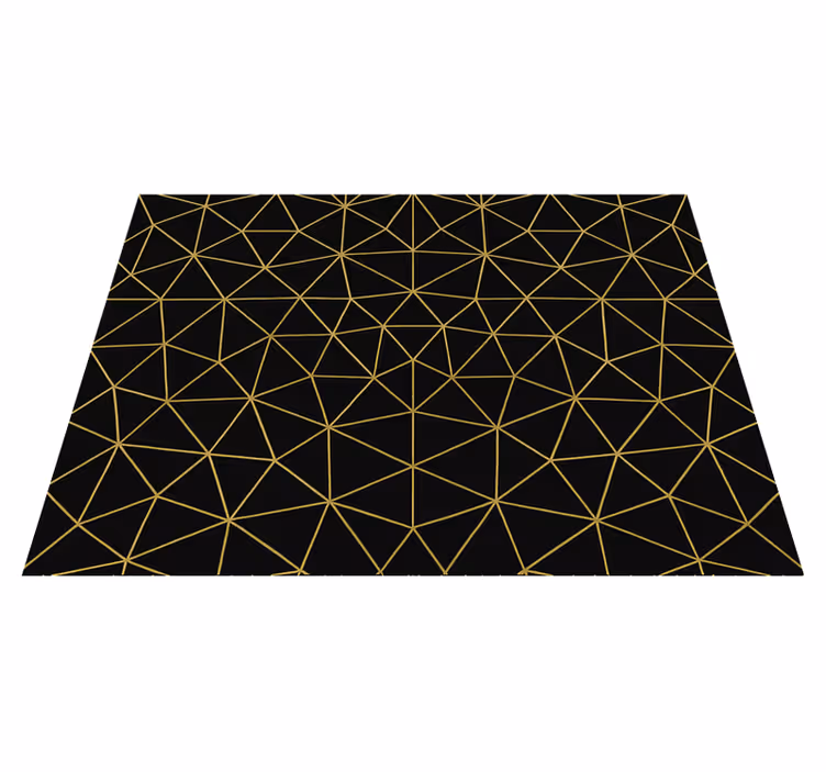 Éjféli arany geometrikus szőnyeg - TenStickers