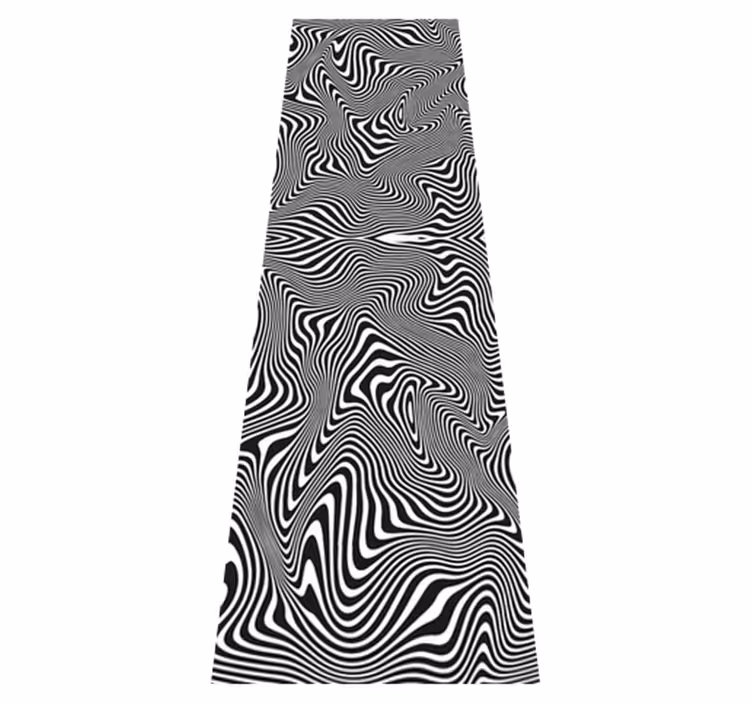 Zebra 3d hatású zuhany vinil szőnyeg fürdőhöz - TenStickers