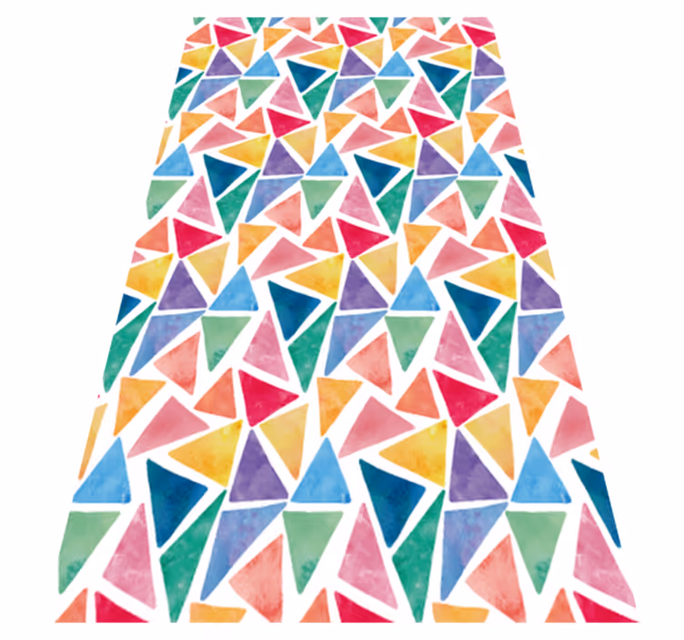 Geometrikus konyhai szekrény vinil szőnyeg - TenStickers