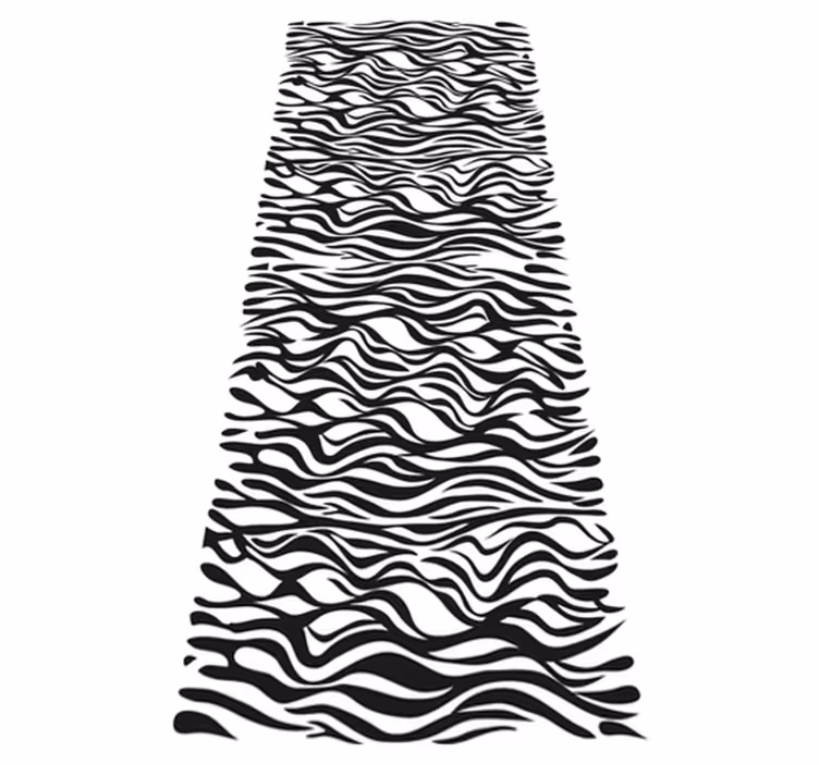 Vinil szőnyeg konyha zebra háttérrel - TenStickers