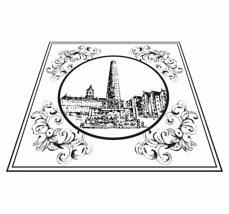Vinil szőnyeg konyha amszterdam dóm tér - TenStickers