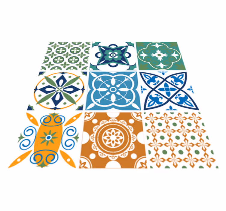 Vinil szőnyeg konyha porcelán csempe keverék - TenStickers