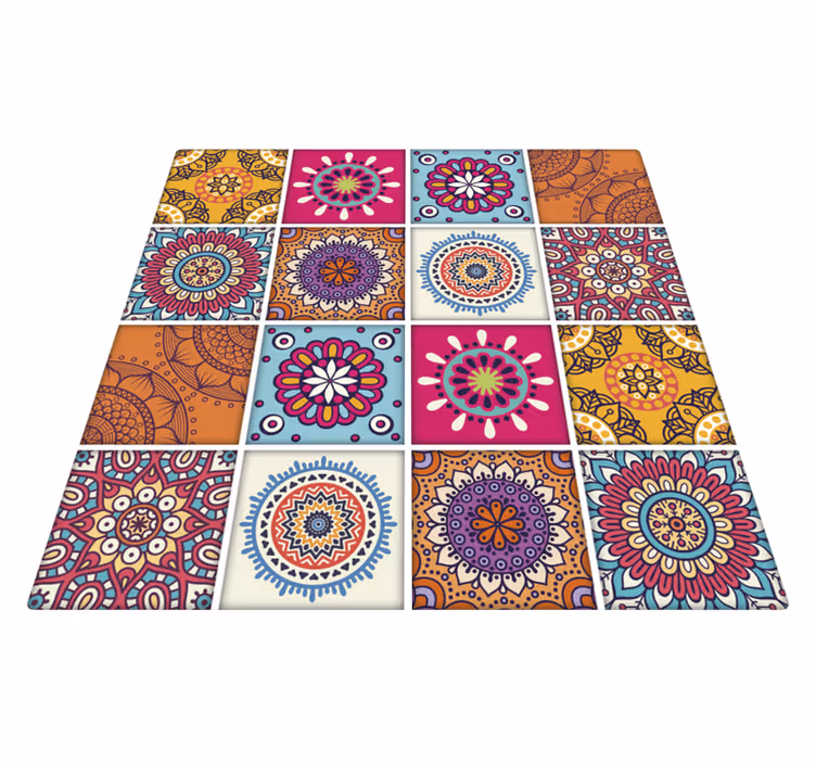 Mandala mintás vinil szőnyeg konyha - TenStickers