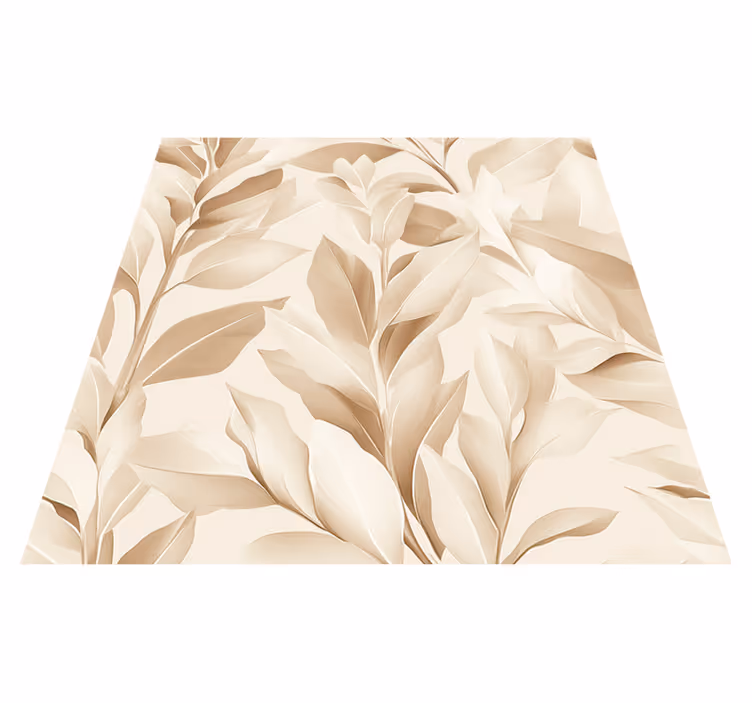 Beige lapos mintás vinil szőnyeg konyha - TenStickers
