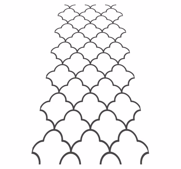 Vinil szőnyeg konyha geometrikus marokkói mintával - TenStickers