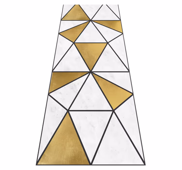 Geometrikus márványhatás vinil szőnyeg tanulmány - TenStickers