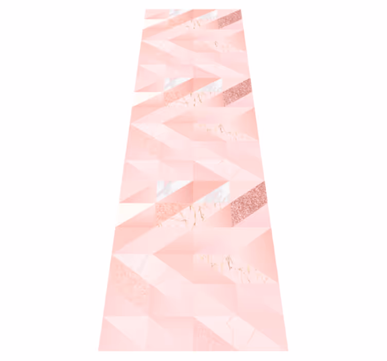 Girly rózsaszín geometrikus háttér vinil szőnyeg hálószoba - TenStickers