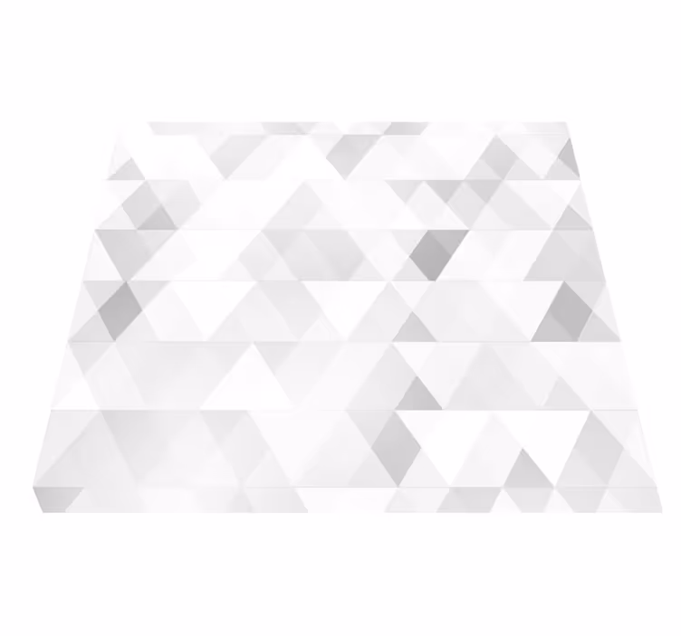 Geometrikus szürke háromszögek vinil szőnyeg hálószoba - TenStickers