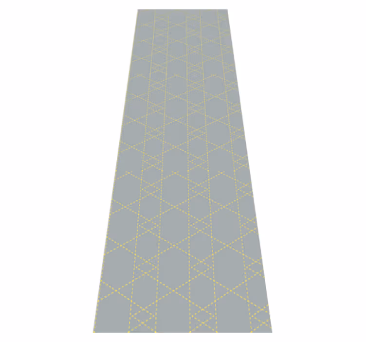 Pantone origami háromszögek vinil szőnyeg hálószoba - TenStickers