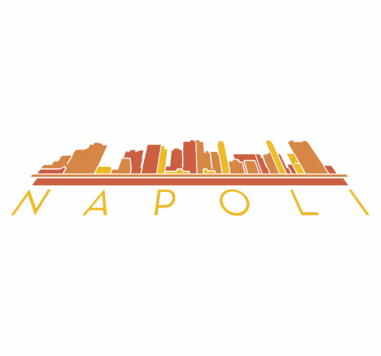Napoli skyline vinil szőnyeg hálószoba - TenStickers
