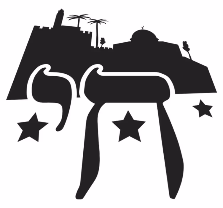 Chai szimbólum vinil szőnyeg hálószoba - TenStickers