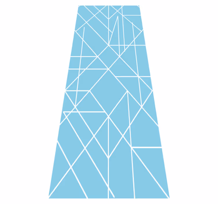 Skandináv geometrikus mozaik vinil szőnyeg - TenStickers