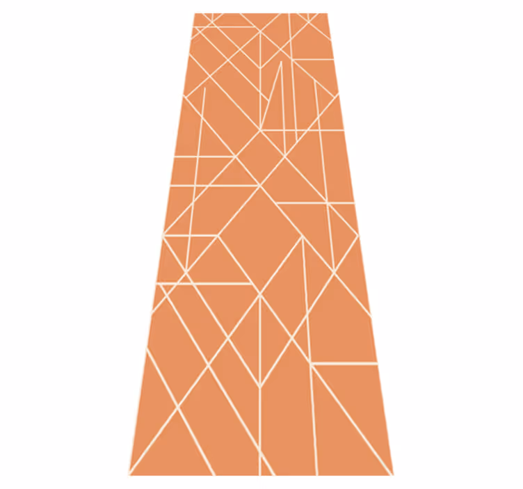 Skandináv geometrikus mozaik csúcs vinil szőnyeg - TenStickers