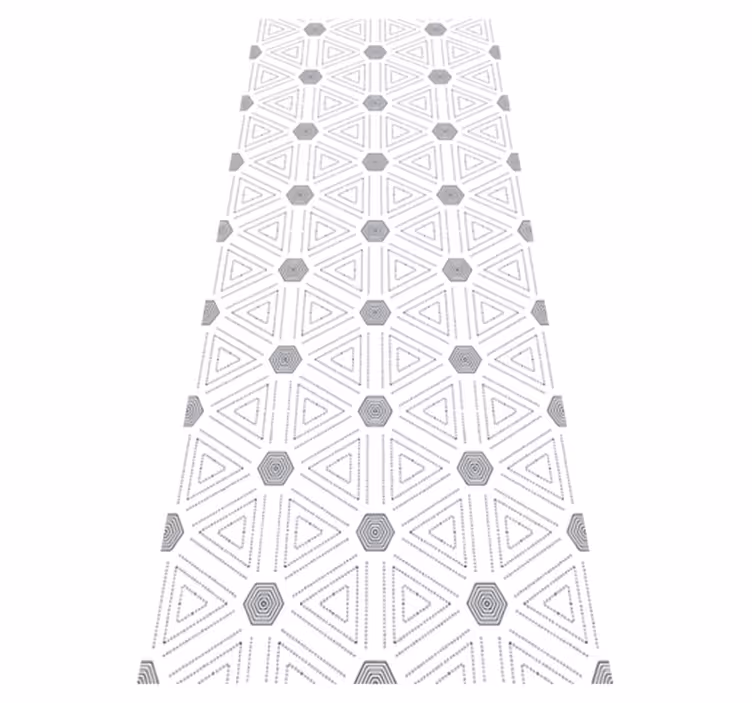 Skandináv geometrikus háromszögek vinil szőnyeg - TenStickers