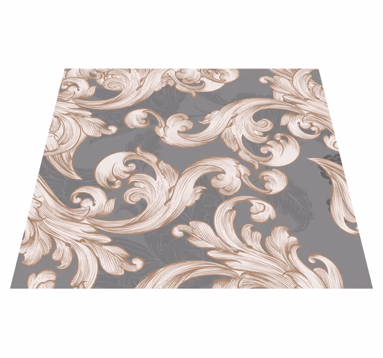 Vinil szőnyeg szüret - szürke tapéta - TenStickers