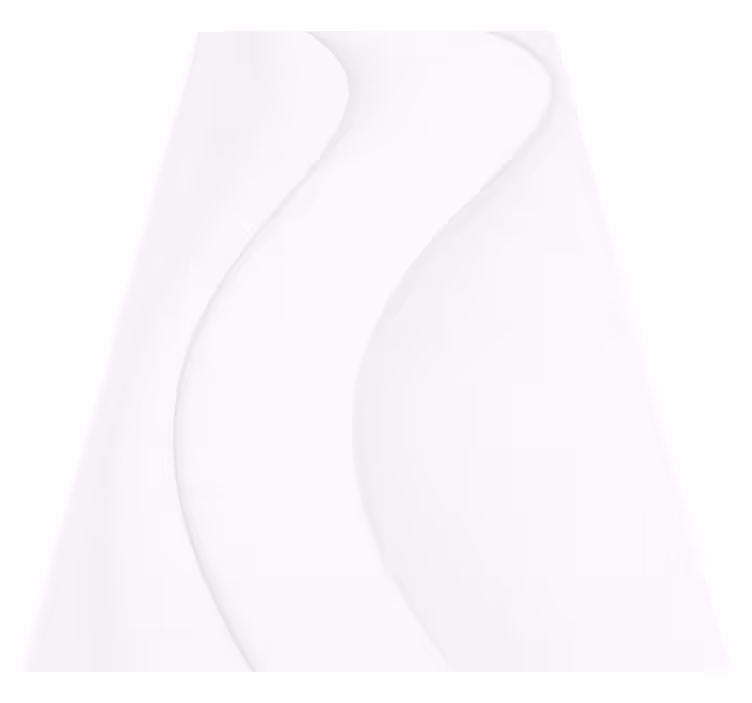 Fehér modern formák vinil szőnyeg modern - TenStickers