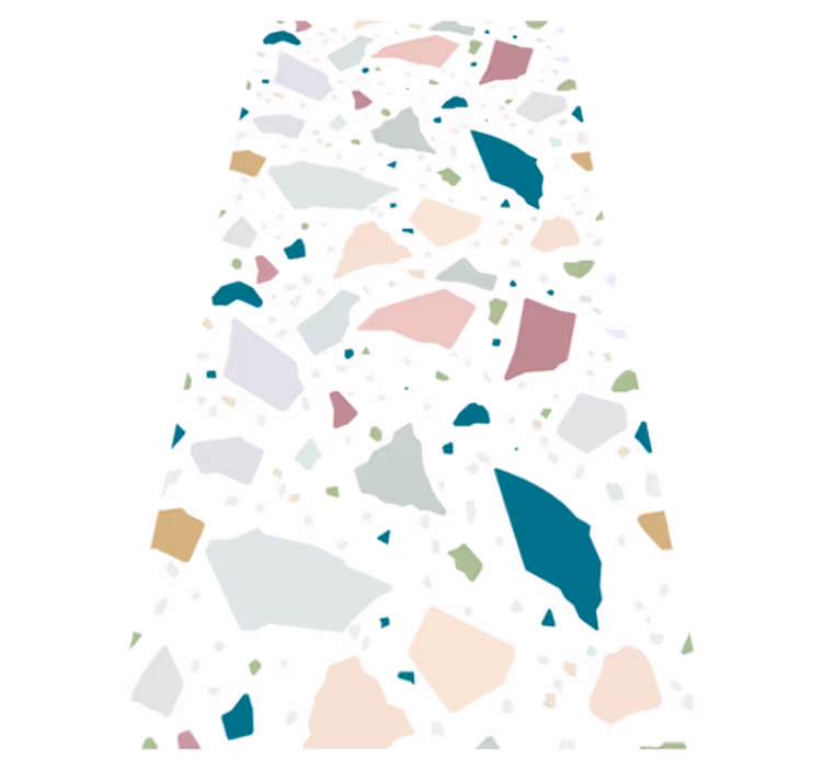 Mediterrán terrazzo mintás vinil szőnyeg struktúra - TenStickers