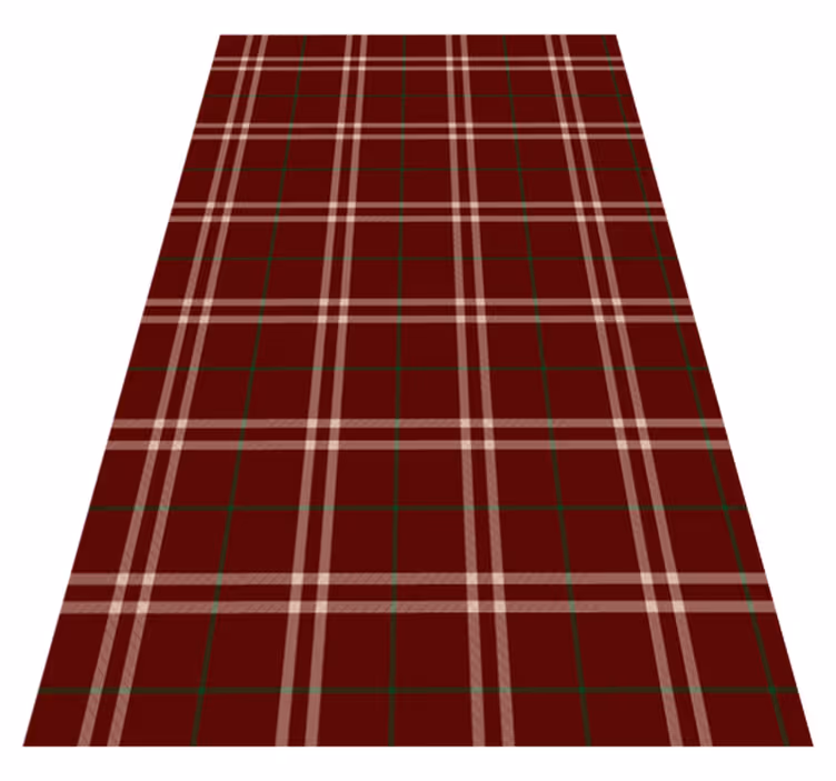 Gingham csempe területi vinil szőnyeg szüret - TenStickers