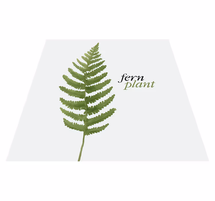 Függöny növény minimalista stílusú vinilszőnyegek - TenStickers