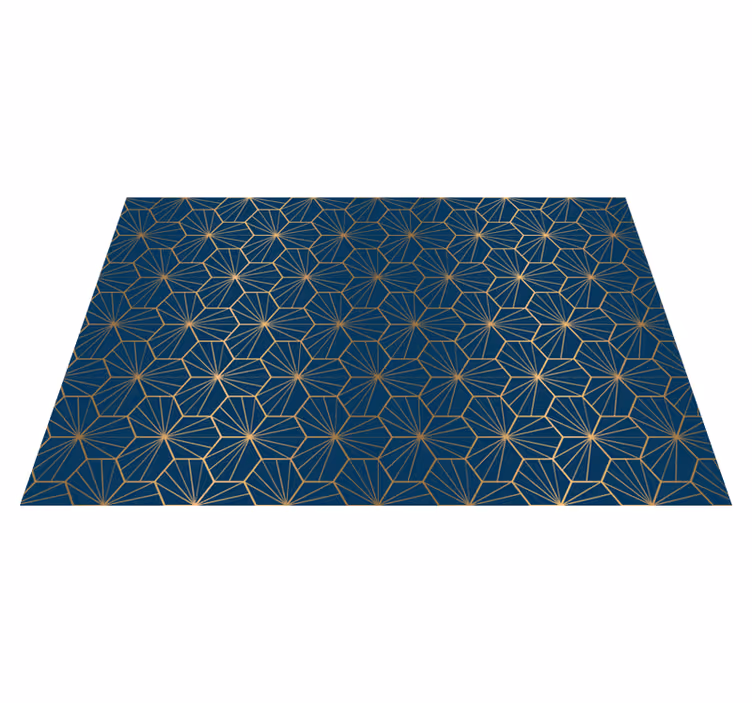 Elegáns geometriai mintás vinil szőnyeg - TenStickers