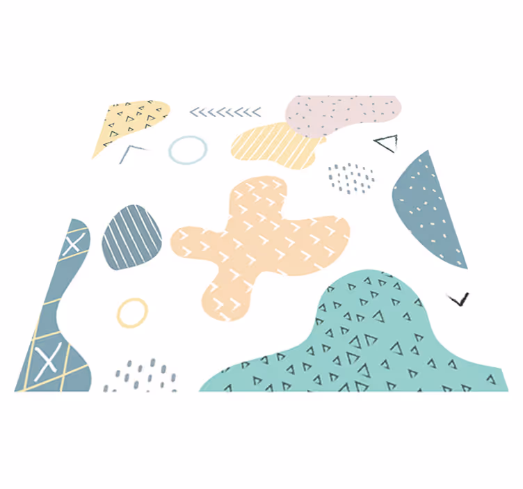 Grunge geometriai minta vinil szőnyeg geometriai - TenStickers