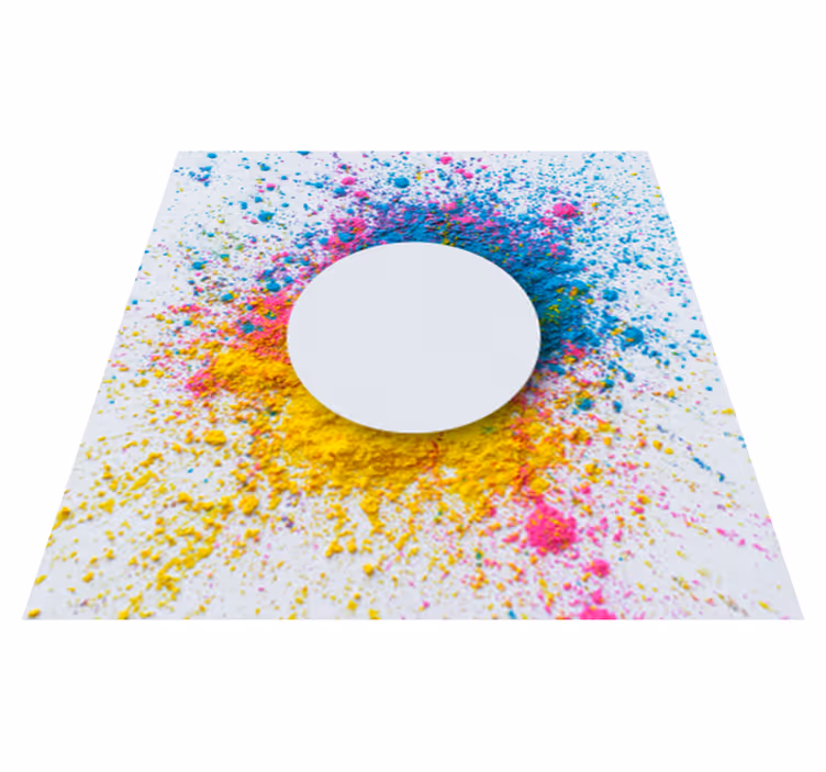 Körfröccs vinil szőnyeg geometriai - TenStickers