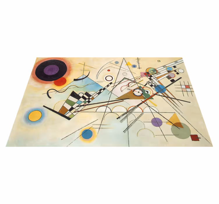 Geometriai vinil szőnyeg lenyűgöző művészet - TenStickers